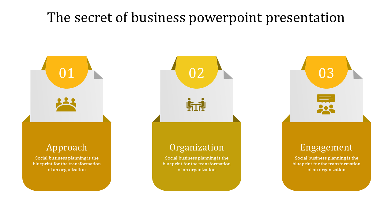 Imaginative Business PowerPoint Template With Three Nodes